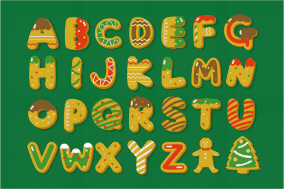 Christmas Alphabe Cross Stitch Patterns