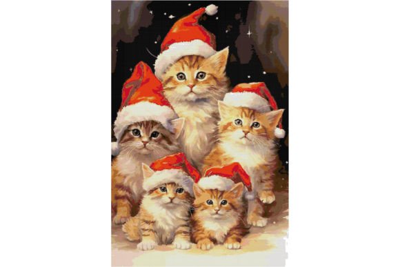 Christmas Cats Counted Cross Stitch PDF Review for Apparel Projects