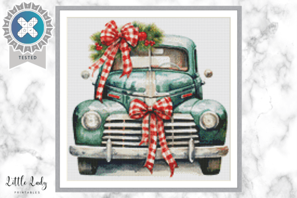 Christmas Truck Cross Stitch Pattern PDF Review for Business Use