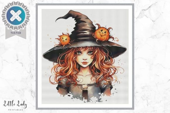 Cute Halloween Witch Cross Stitch PDF Review for Gift Creators