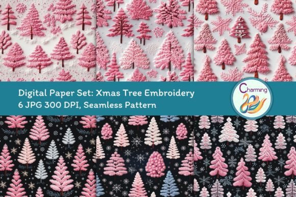 Digital Papers Set Snowflake Embroidery Review for Personalized Gifts