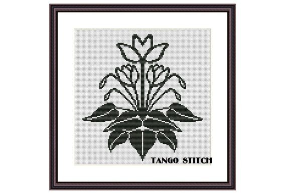 Easy Black and White Cross Stitch Flower Review