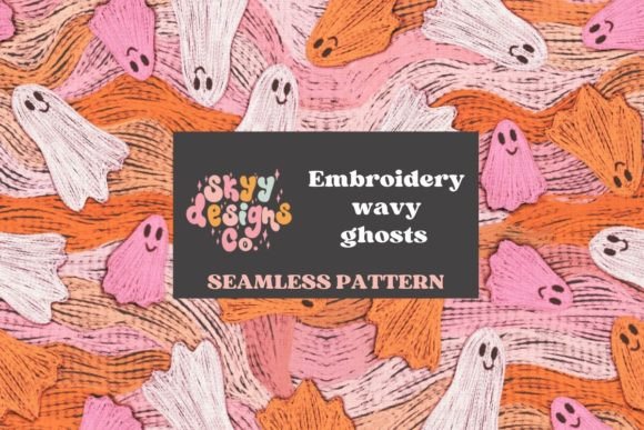 Embroidery Wavy Ghosts Seamless File Review for Seasonal Creations