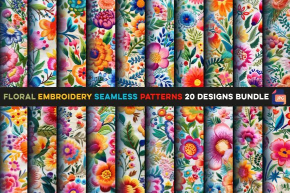 Floral Embroidery Seamless Patterns Review