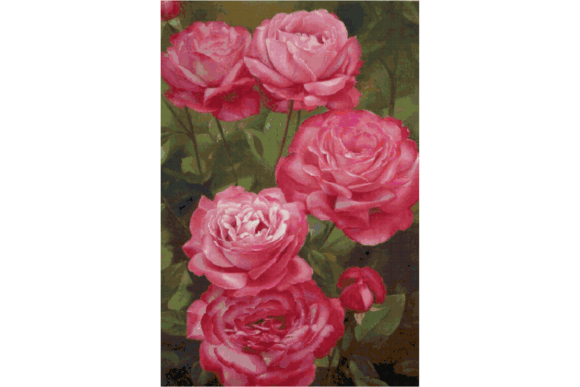 Flowers Counted Cross Stitch Patterns for Seasonal Embroidery