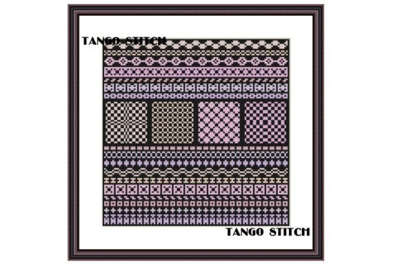Pink and Violet Cross Stitch Ornaments Review