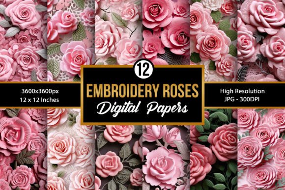 Pink Embroidery Roses Seamless Patterns: A Seller’s Perspective