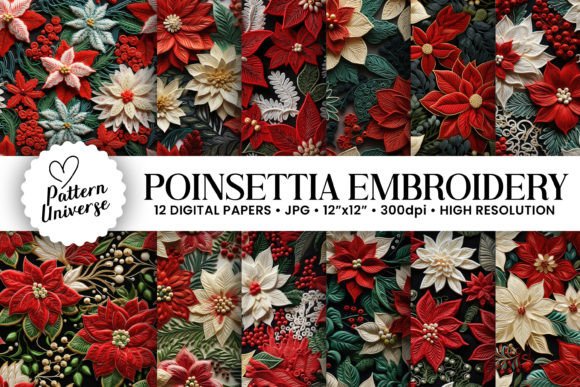 Poinsettia Embroidery Flowers Patterns: A Designer’s Review